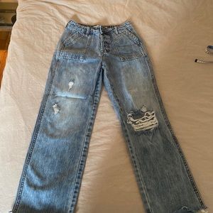 Princess Polly Carpenter straight leg jeans